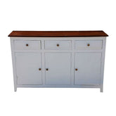 French Blanc Wooden Sideboard